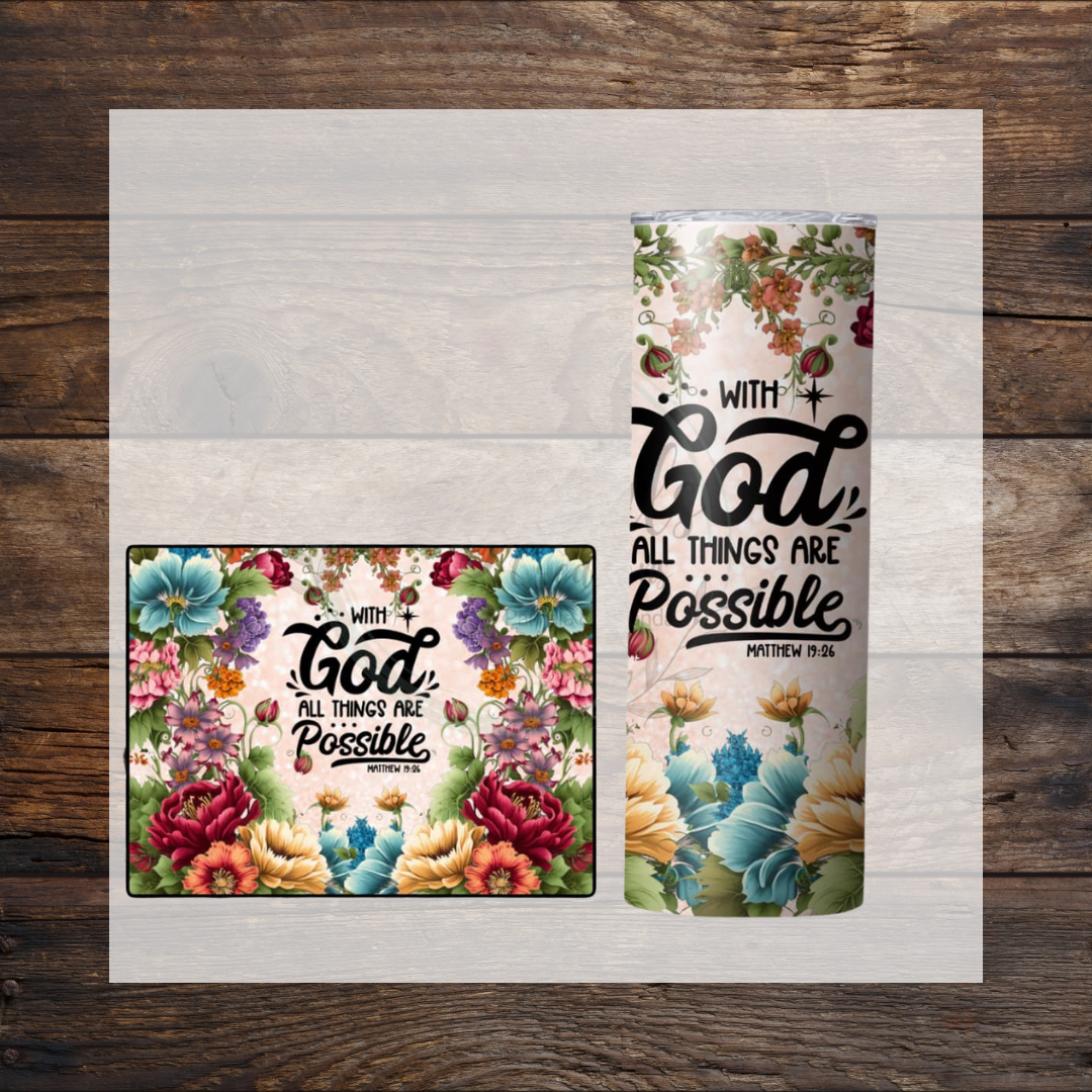 20 oz 'With God' Tumbler