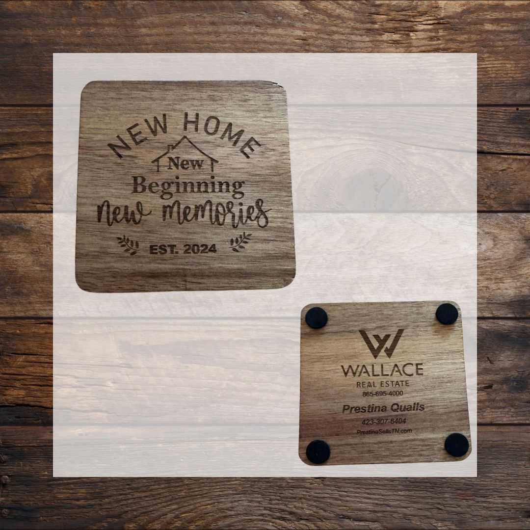 Square Customizable Coaster Set | Set of 4