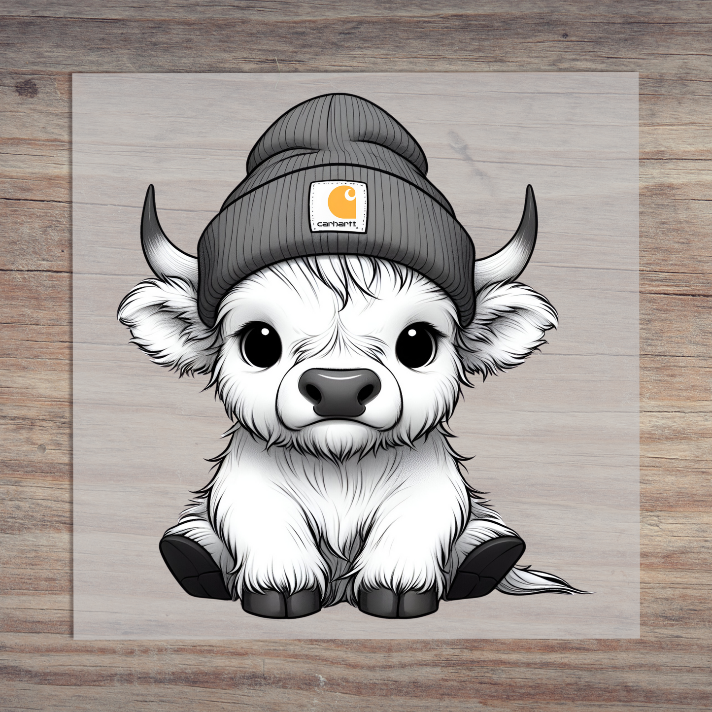 Black and White Carhartt Cow