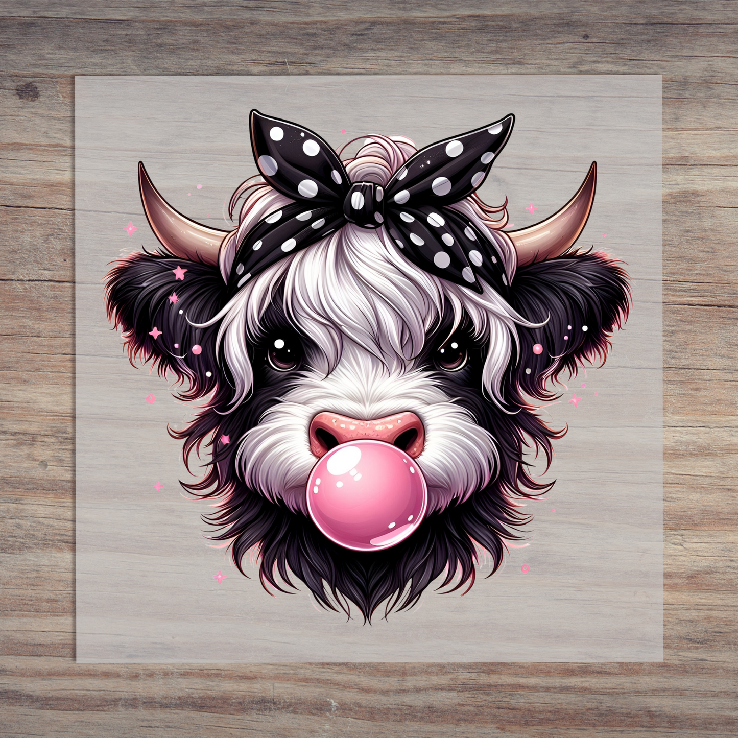 Pink Bubble Gum Cow