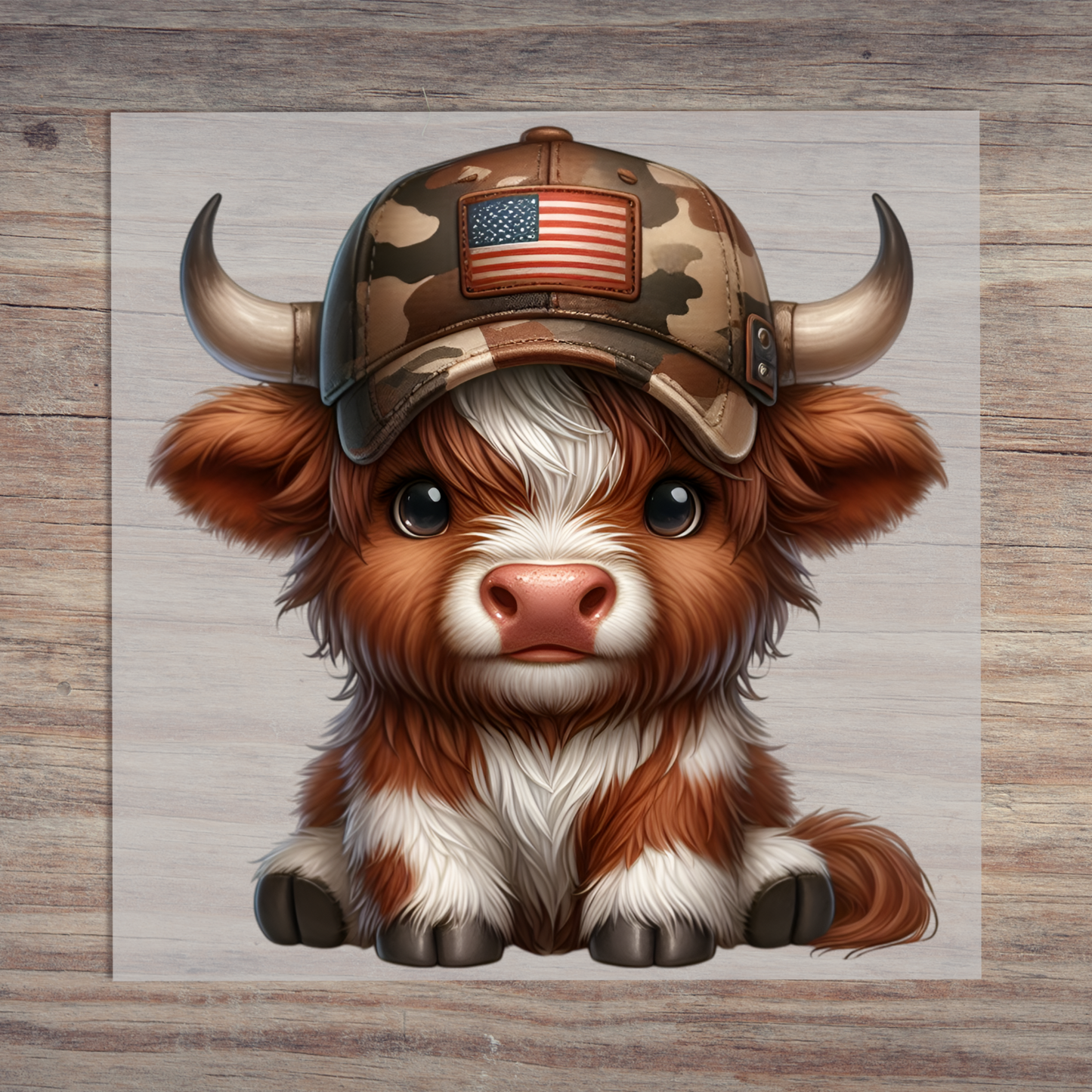 Camo Hat Cow