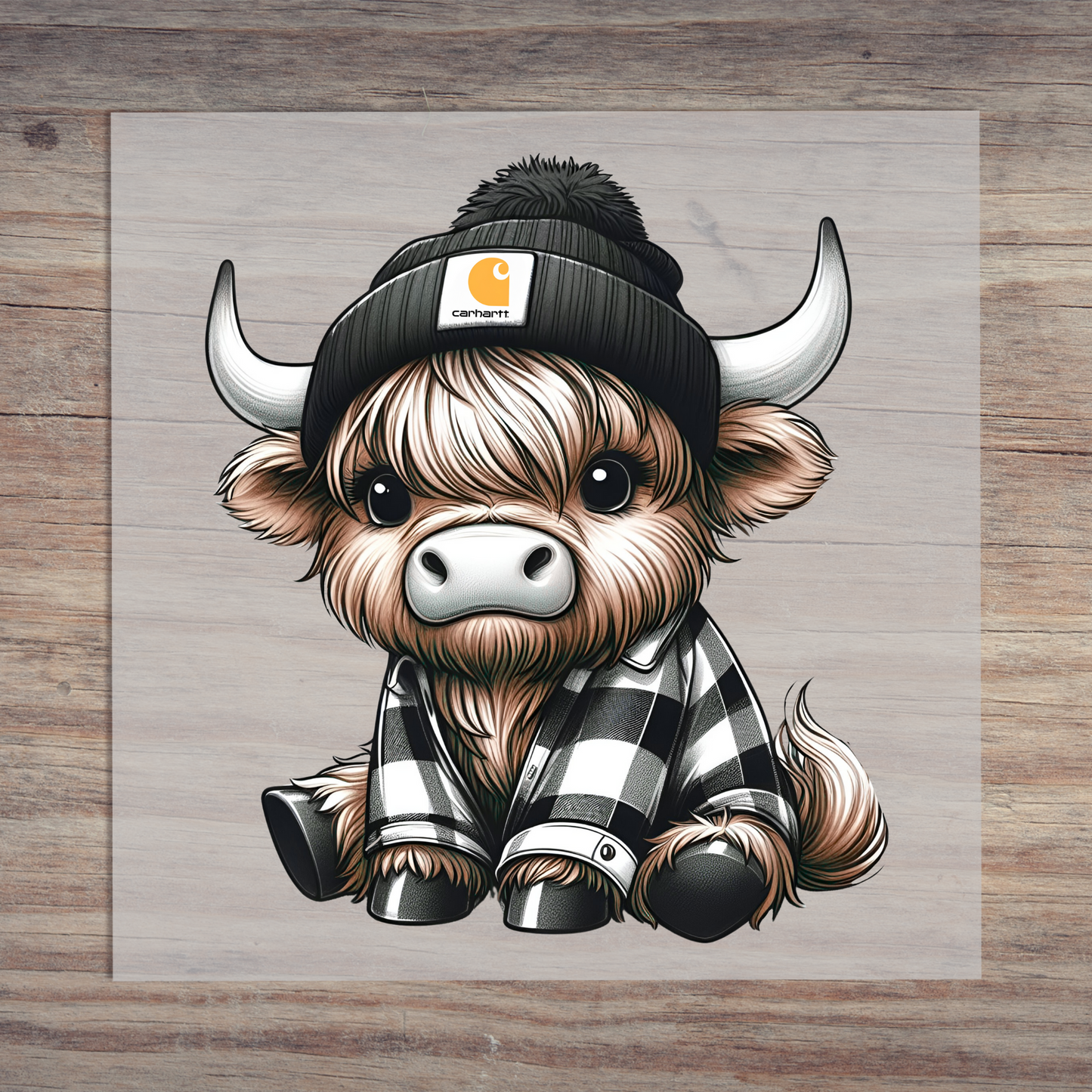 Buffalo Plaid Cow