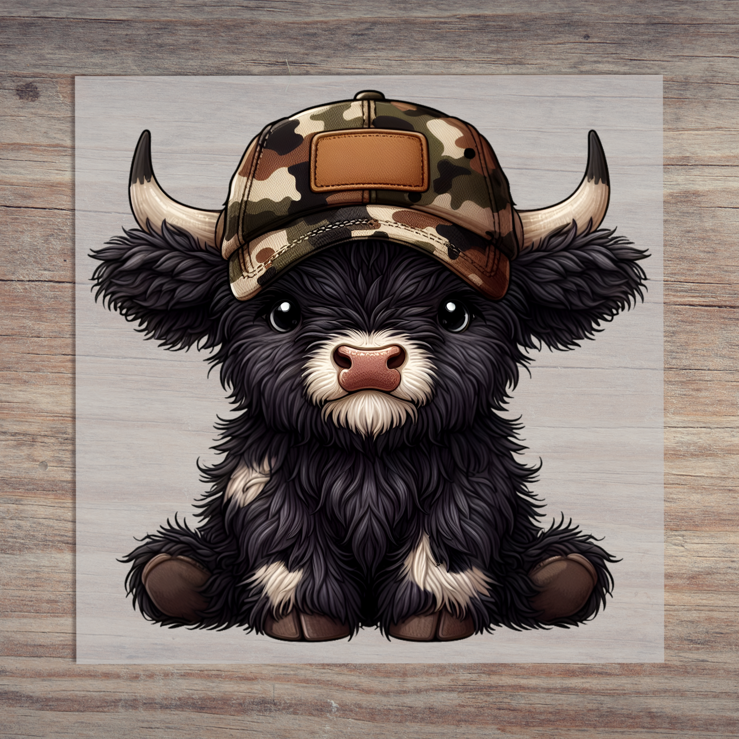 Camo Black Cow