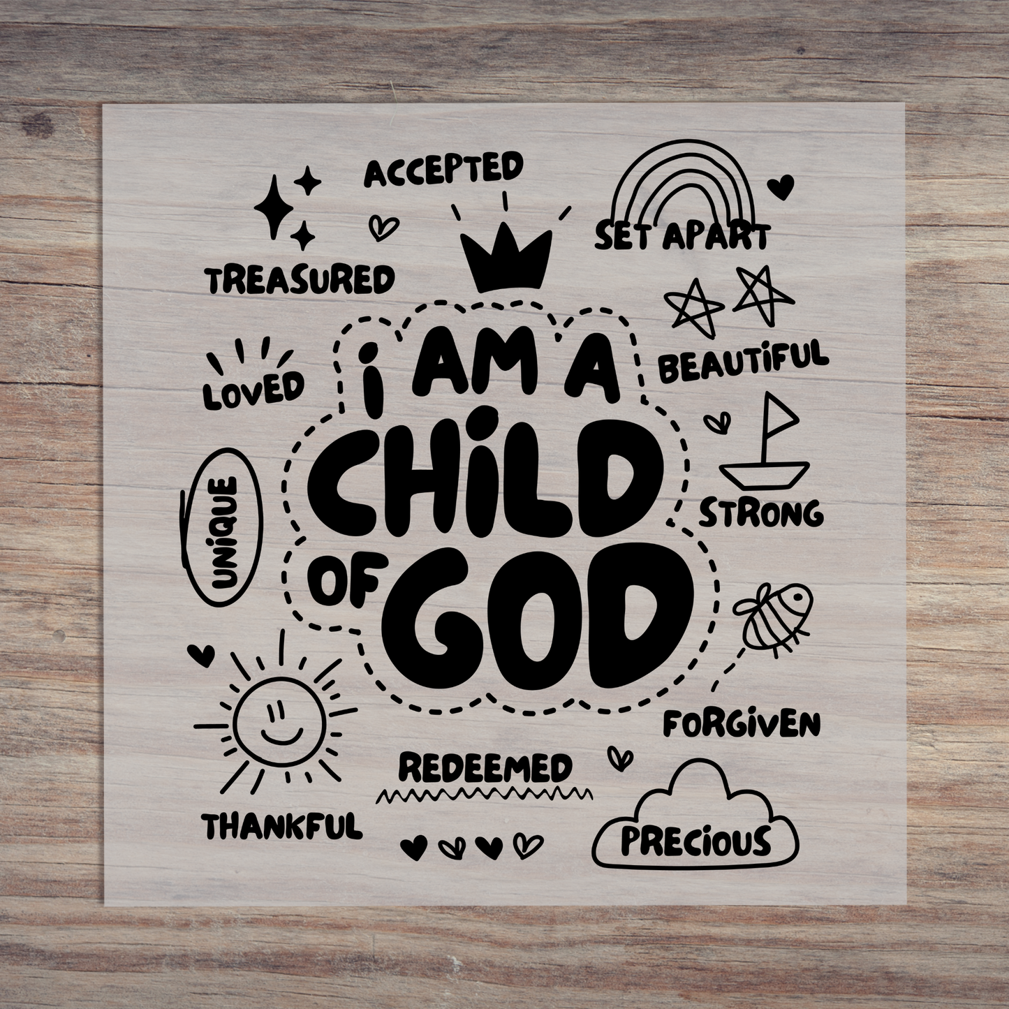 I Am A Child Of God Black