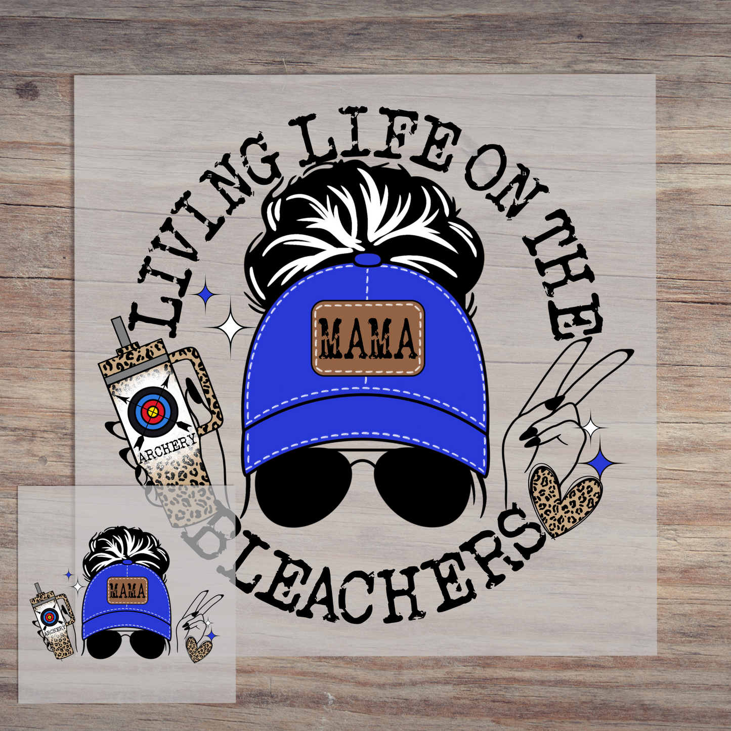 Living Life On The Bleachers Archery Blue