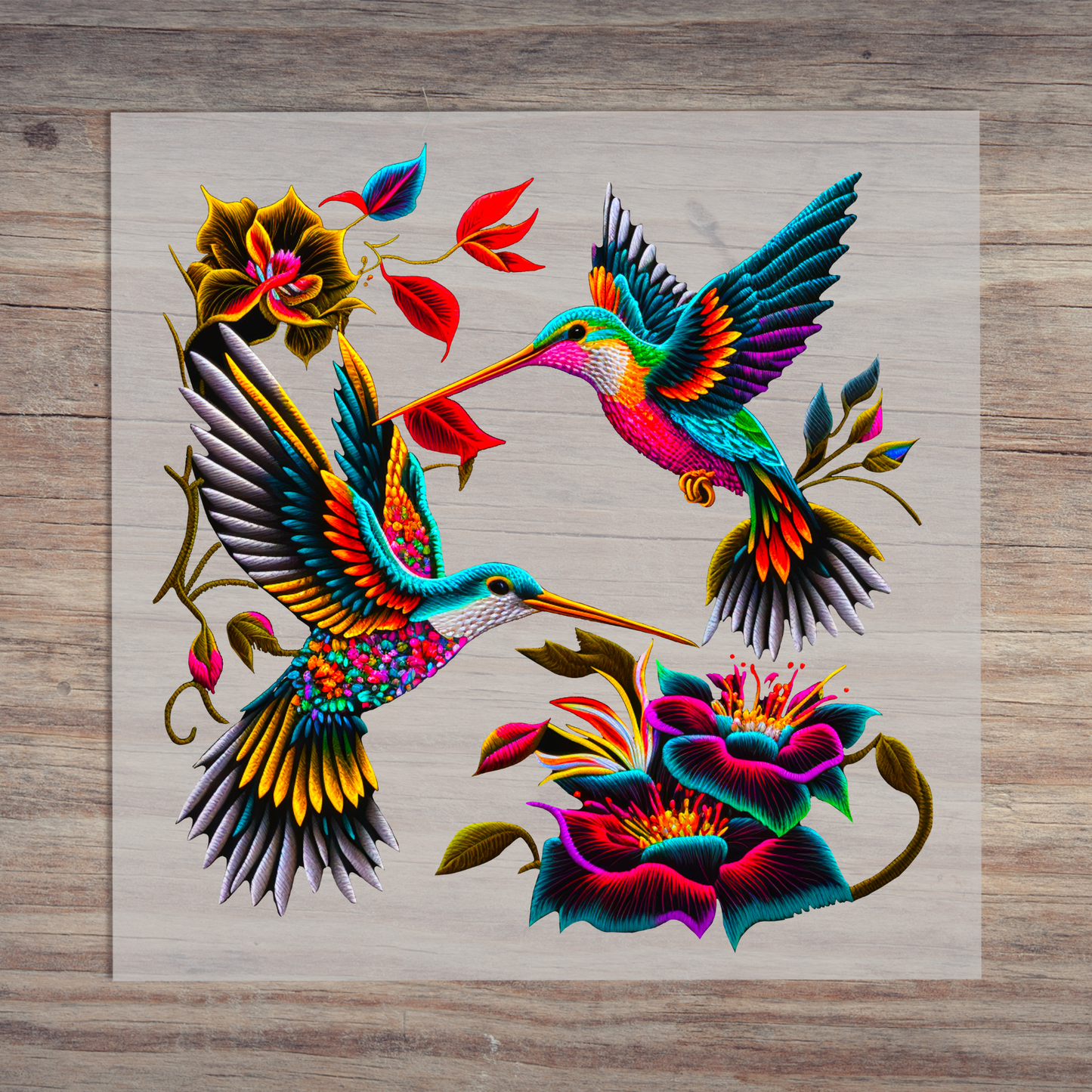 Neon Hummingbirds