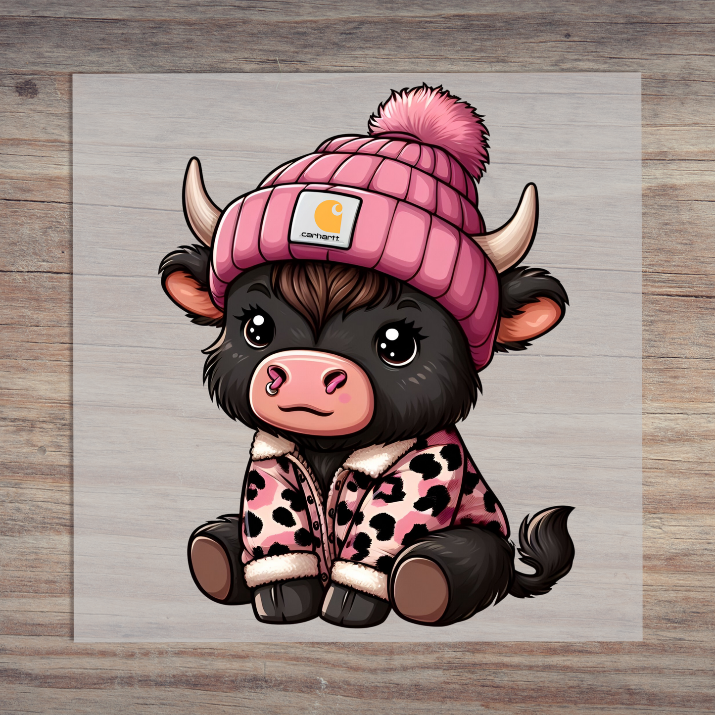 Pink Cheetah Jacket Cow