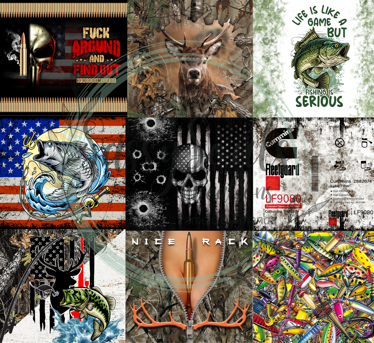 Hunting/ Fishing Sublimation Bundle