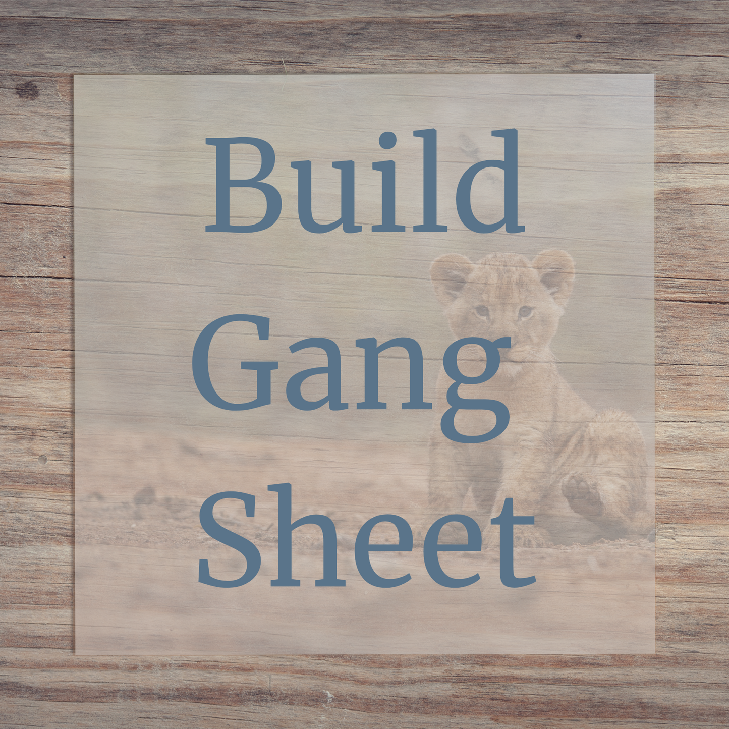 Build Your Own Gang Sheet