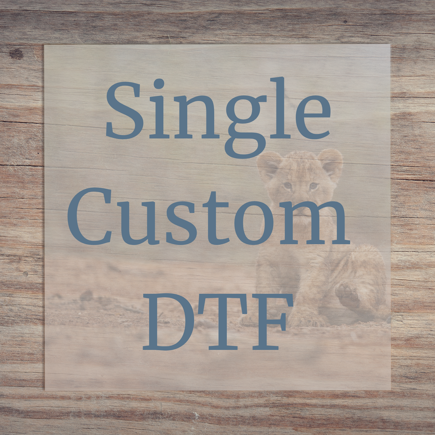 A Single Custom DTF Print