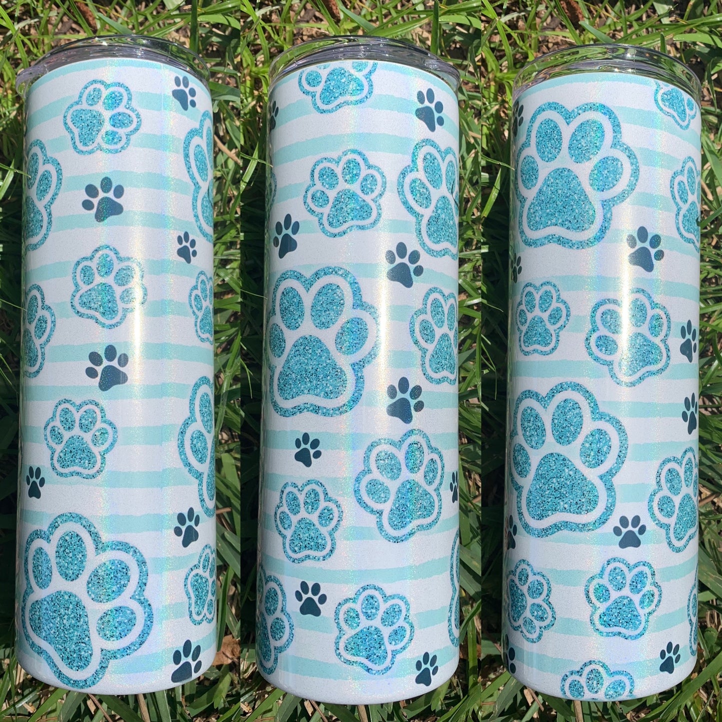 Blue/Teal Dog Paw