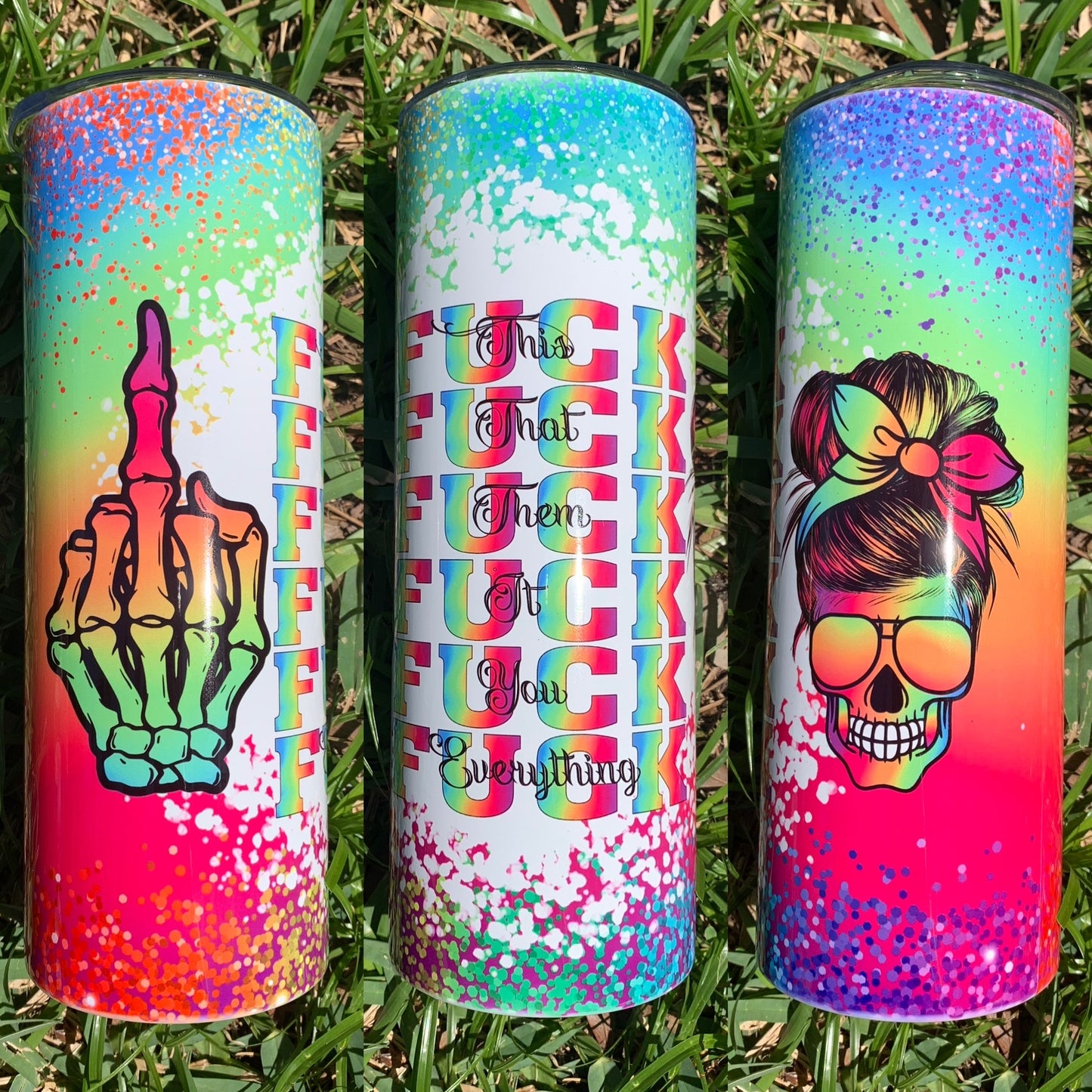 F***F***F*** Middle Finger Neon