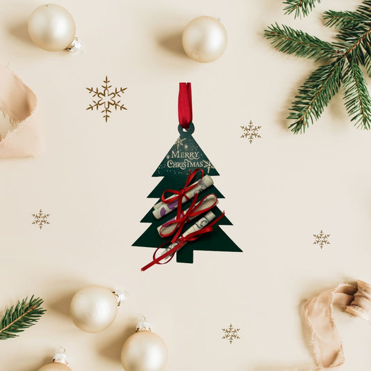 Festive Money Holder | Merry Christmas Tree