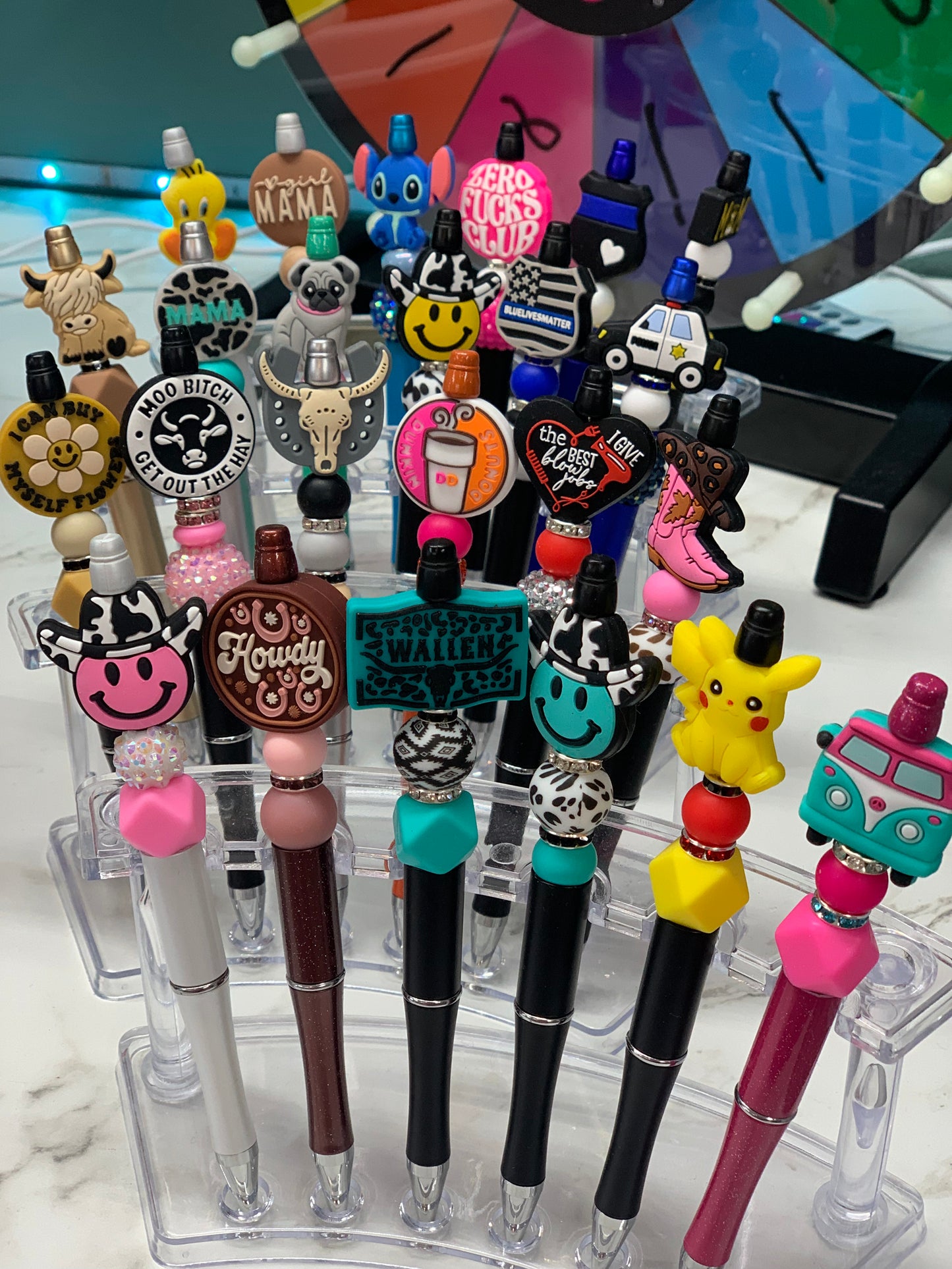 Pens and Earrings