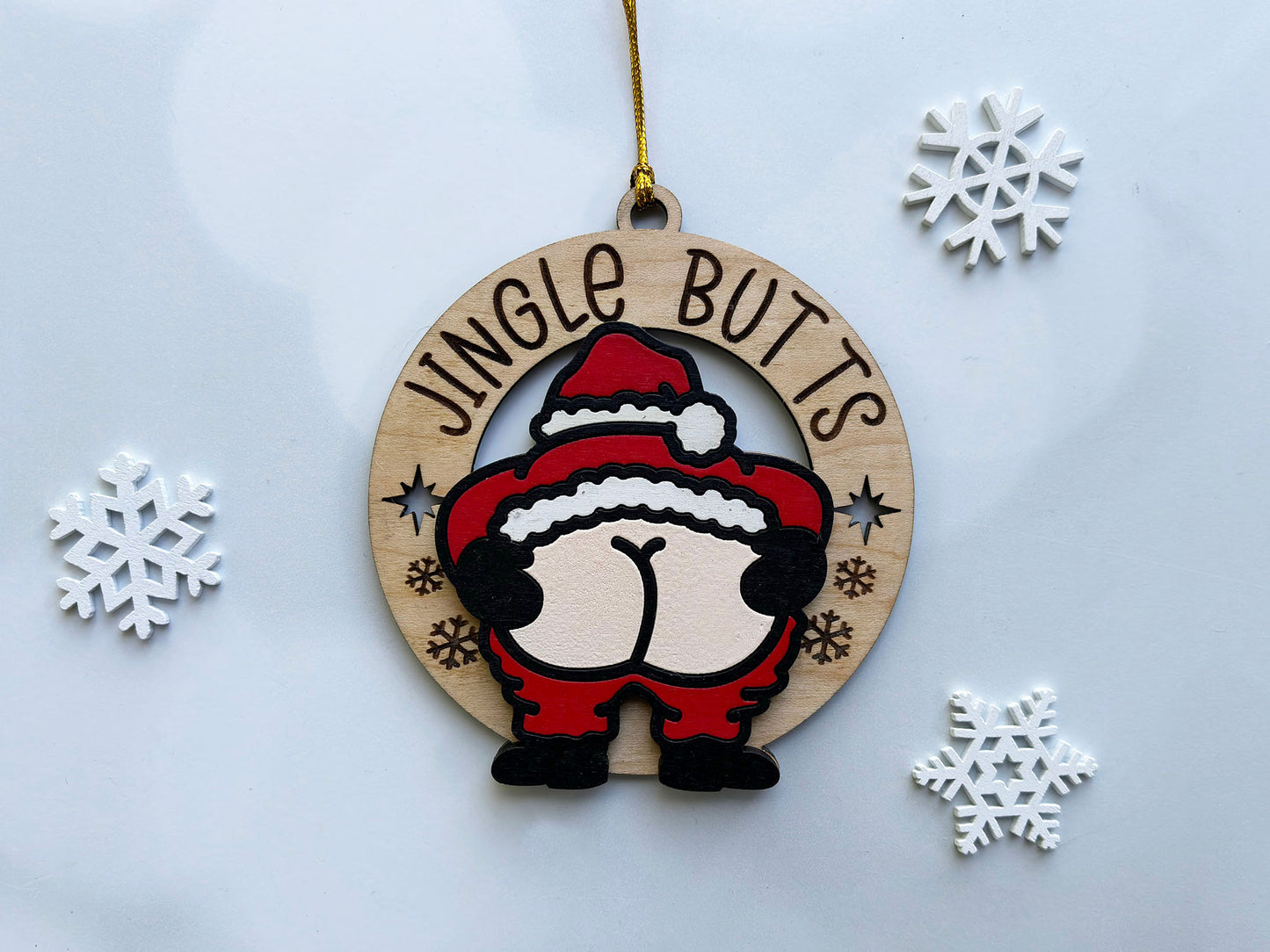 Santa's Jingle Butt Ornament | Add a cheeky twist to your holiday décor