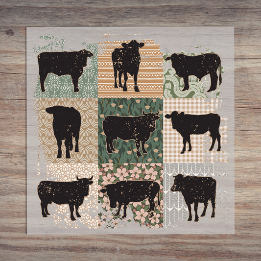 Vintage Cow Patches